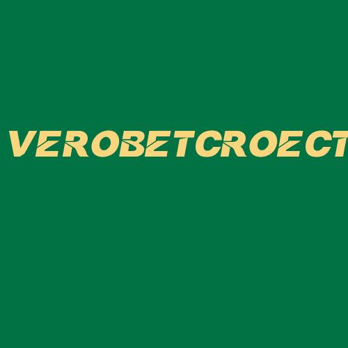 Logo da VEROBETCROECT